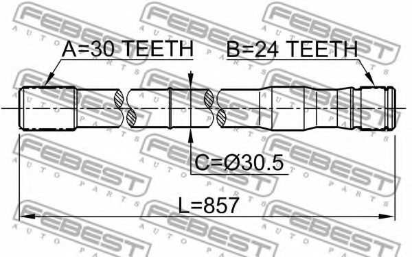 TOYOTA 43412-60110 Drive Shaft